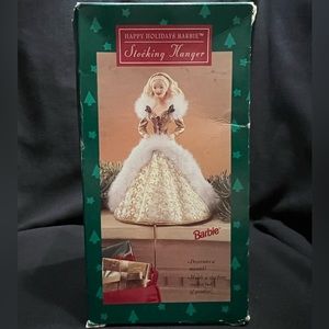 Vintage 1995 Holiday Barbie Stocking Holder